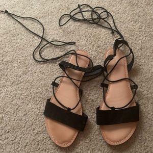 Black gladiator Sandals